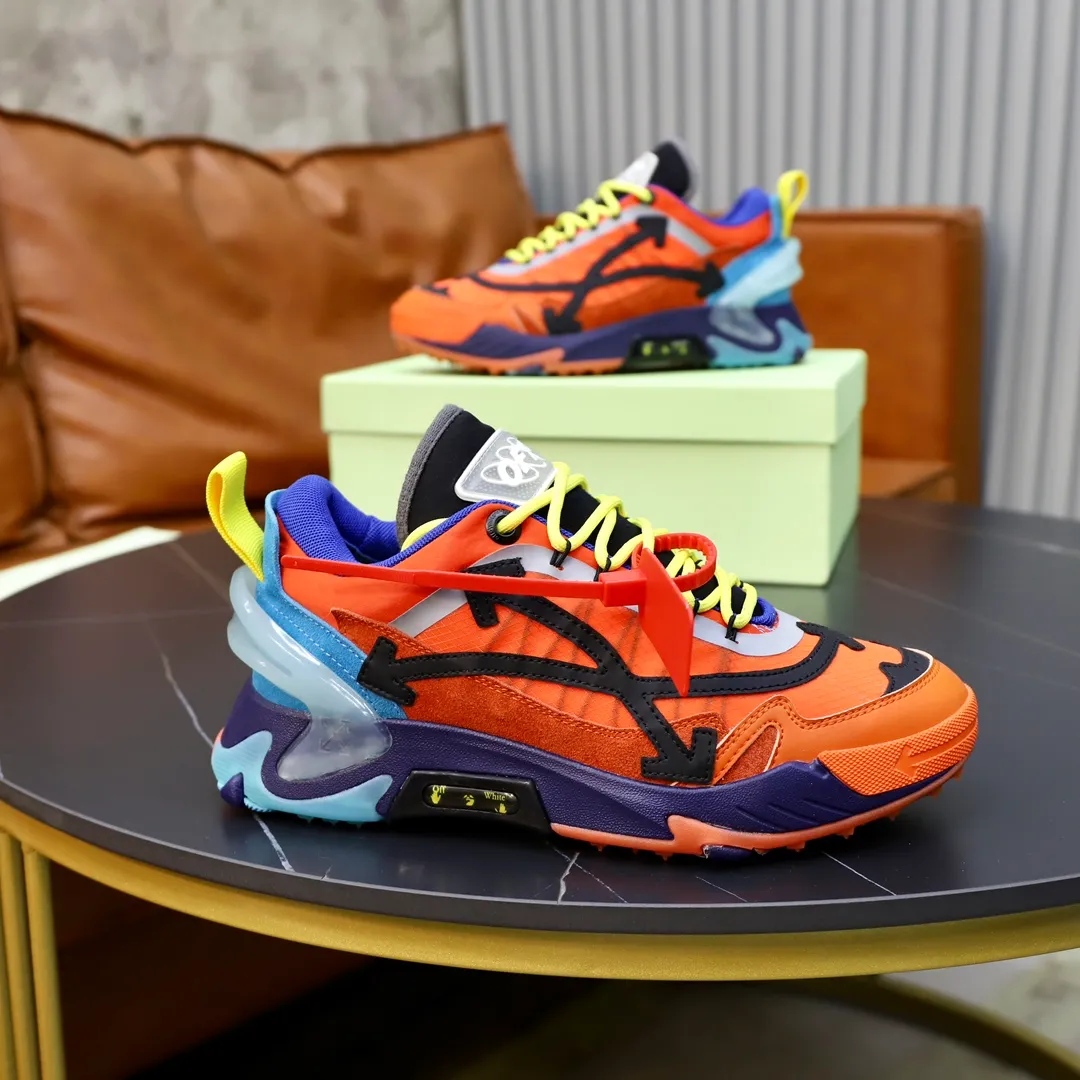 Men's shoes: 330💶[off-white]👫 Original one-to-one replica, high-end quality🥳The latest model has not been listed on the official website yet, the top version. Fabric: Imported open-edge beaded laminated leather Lining: Imported breathable mesh Outsole: Original foam soft, light and wear-resistant Imported TPU combination sole Male 38-44 (customized at 45)